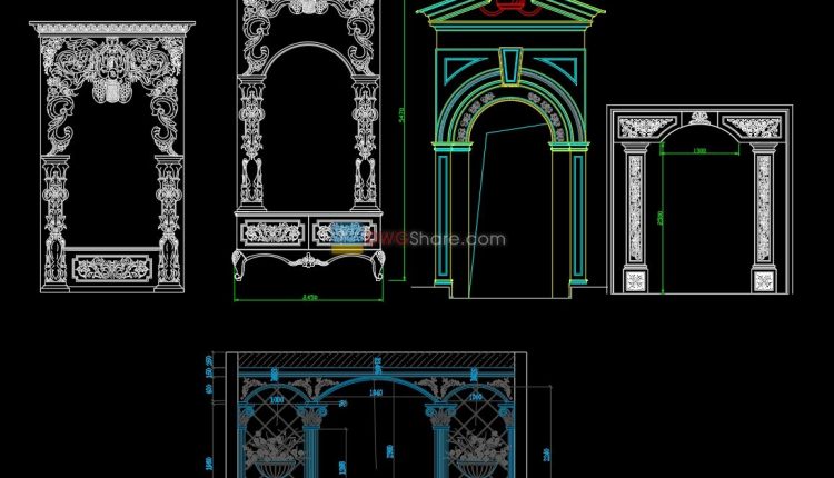 1. Classic Furniture CAD Blocks free download