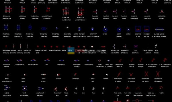 1.Electrical-symbols Cad Blocks free download