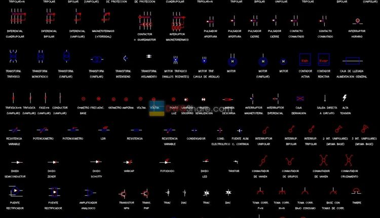 1.Electrical-symbols Cad Blocks free download