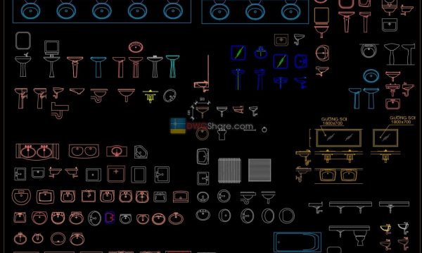 6 years ago
                

                
             1,41510. Sanitary ware set free AutoCAD drawing download