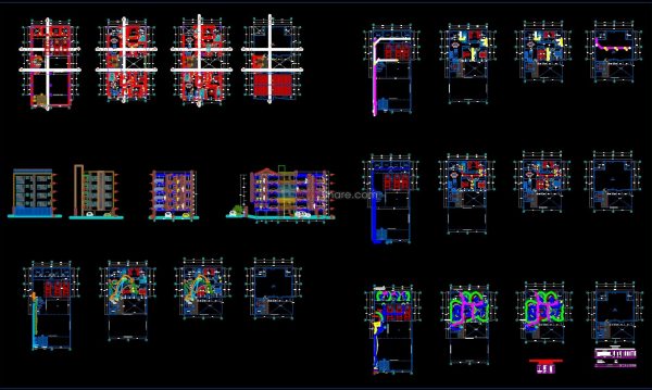 6 years ago
                

                
             7,01010.Condominium apartment building AutoCAD free download