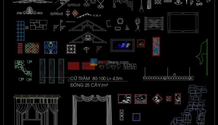 2. Accessories AutoCAD blocks free download