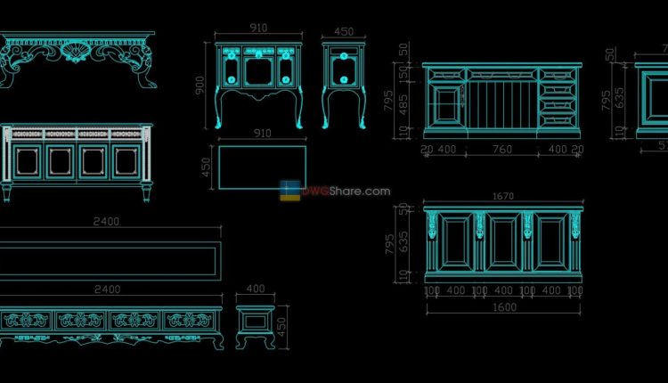 2. Classic Furniture CAD Blocks free download