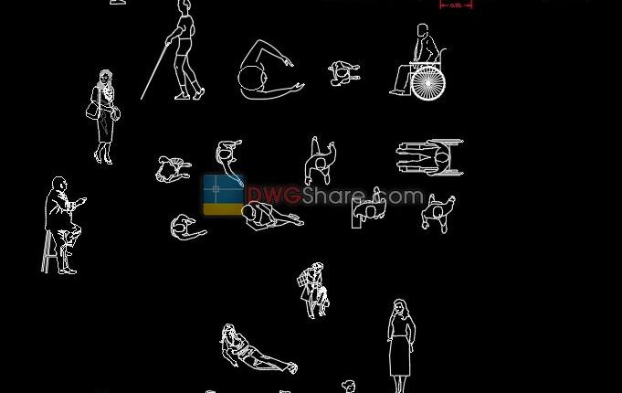 2. People dwg CAD blocks free download