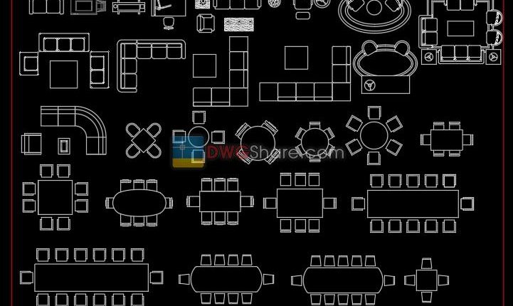 2.Furniture Cad Blocks free download