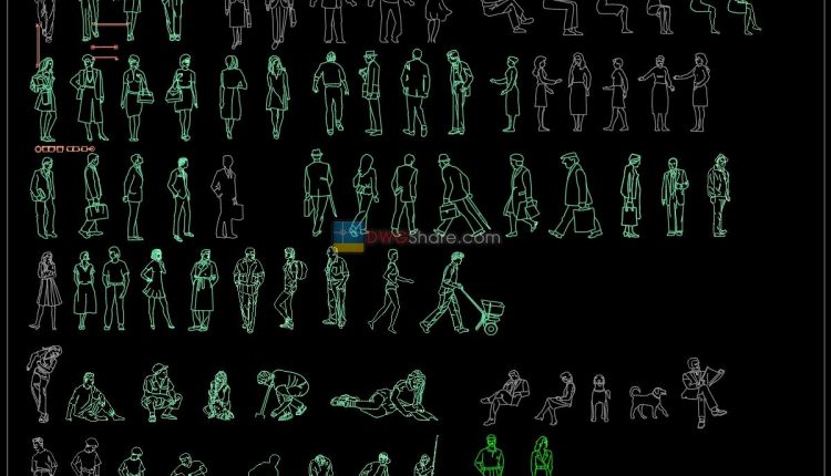 3. People dwg CAD blocks free download