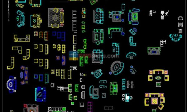 6 years ago
                

                
             2,3053. Sofa top view Autocad Blocks free download