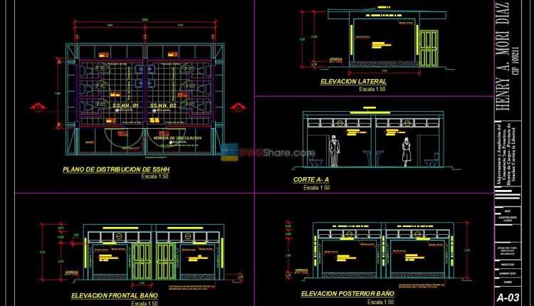 4. Architectonic details and structural of bathroom