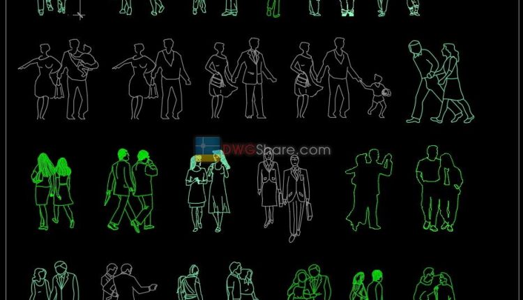 4. People dwg CAD blocks free download