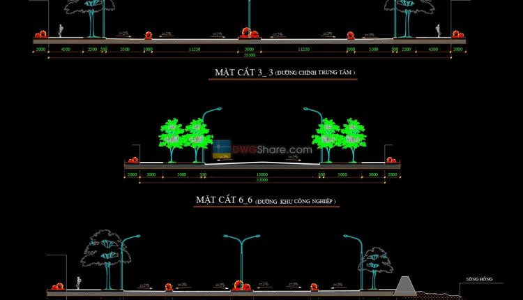 5. Road sections Cad Blocks free download