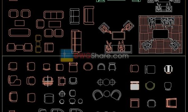6 .Furniture Cad Blocks free download