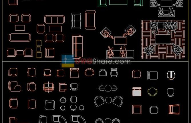 6 .Furniture Cad Blocks free download