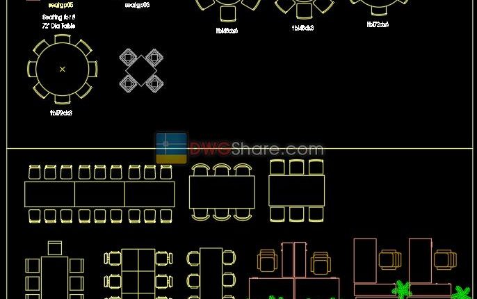 7 .Furniture Cad Blocks free download