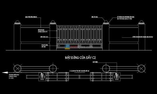 10. Fence design AutoCAD blocks free download