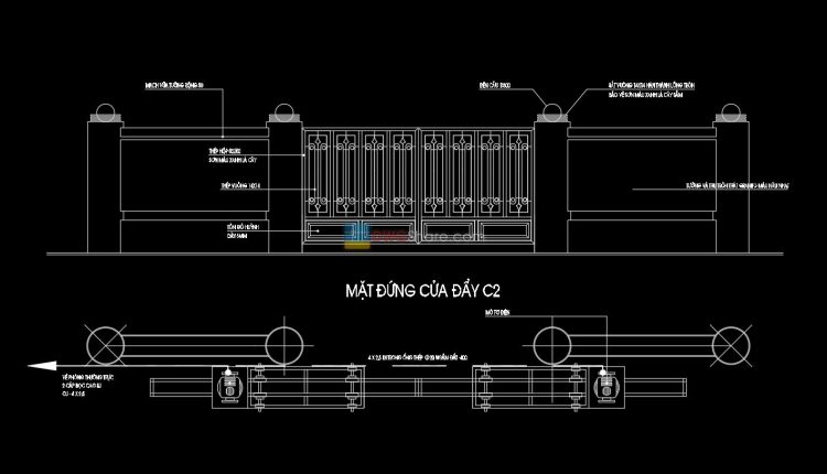 Gate and Fence design AutoCAD blocks free download 10