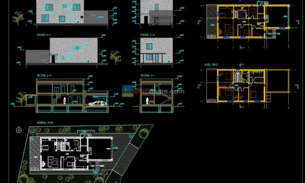 6 years ago
                

                
             2,360House Plan Design 12 AutoCAD File Free download