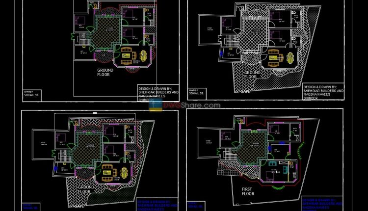 House Plan Design 3 AutoCAD File Free download