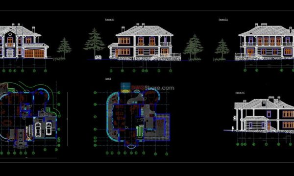 House Plan Design 7 AutoCAD File Free download