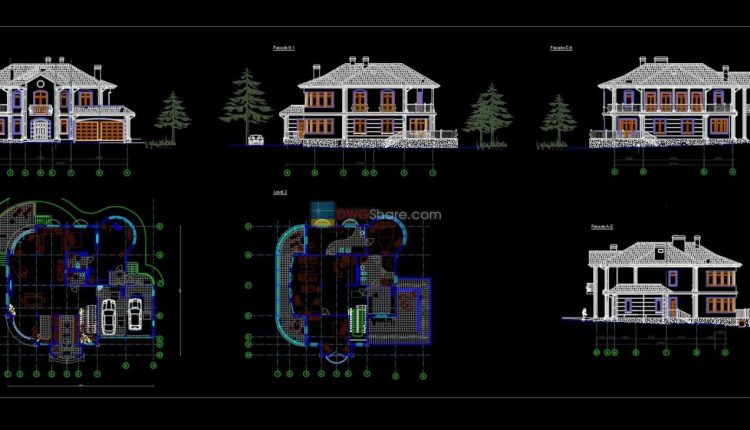 House Plan Design 7 AutoCAD File Free download
