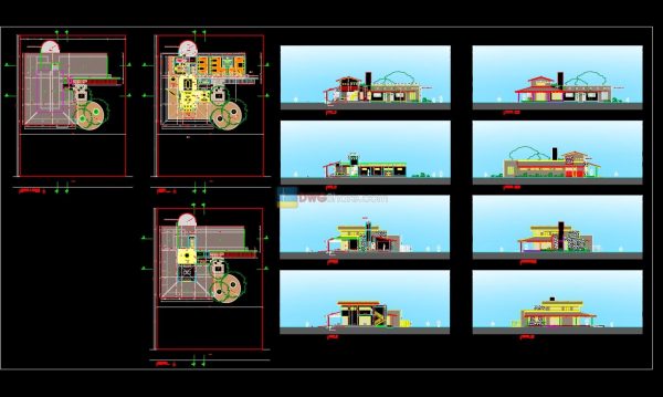 House Plan Design 8 AutoCAD File Free download