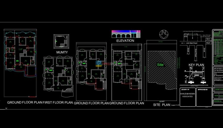 House Plan Design AutoCAD File Free download