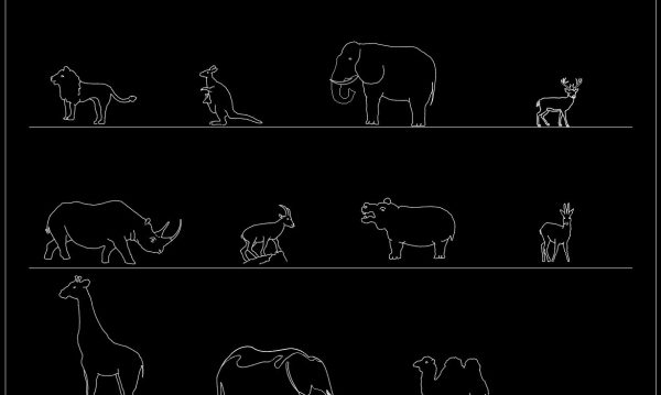 Wild animals DWG