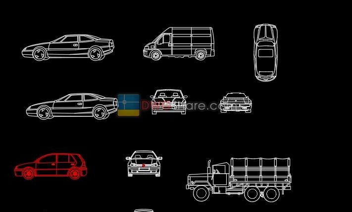 1.Transport AutoCAD blocks free download