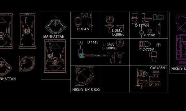 6 years ago
                

                
             1,12812. Sanitary ware set free AutoCAD drawing download