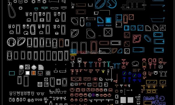 6 years ago
                

                
             4,56913. Sanitary ware set free AutoCAD drawing download