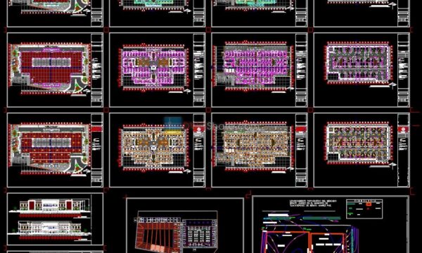 17.Shopping Mall Plan AutoCAD file free download