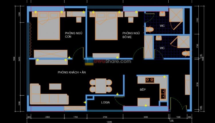 23.House Plan Design AutoCAD File Free download