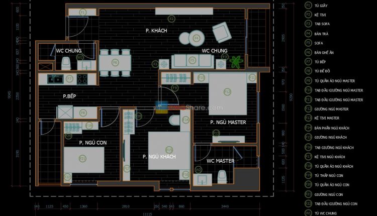 29.Apartment Plan Design AutoCAD File Free download