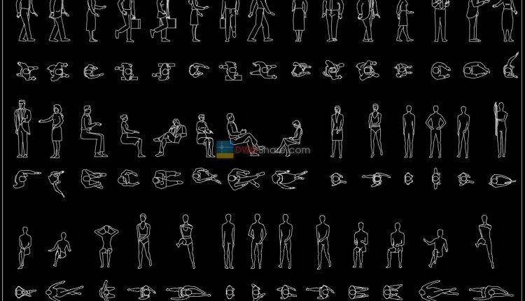 5. People dwg CAD blocks free download
