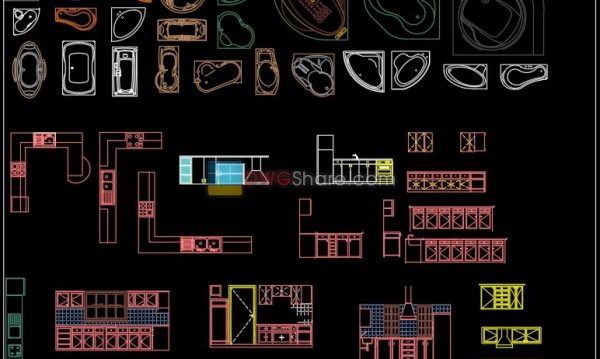 5 years ago
                

                
             2,0415.Kitchen furniture AutoCAD blocks free download