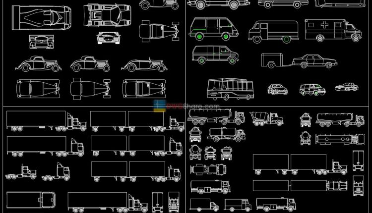 5.Transport AutoCAD blocks free download