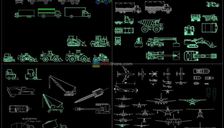 6.Transport AutoCAD blocks free download