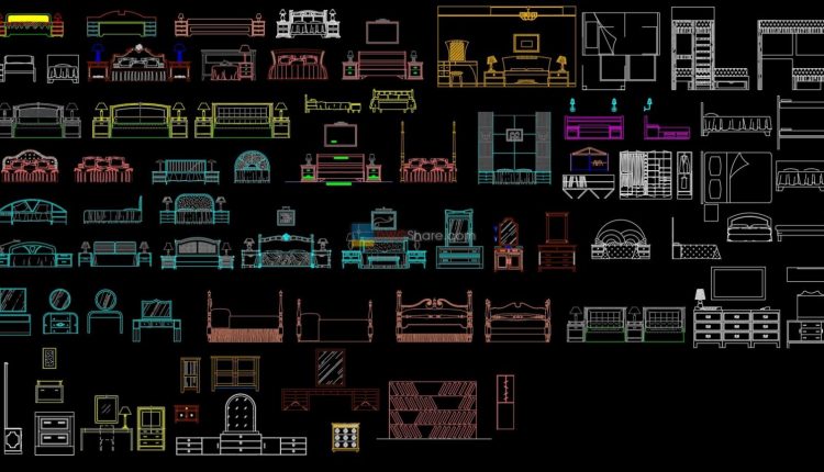13.Furniture Cad Blocks free download