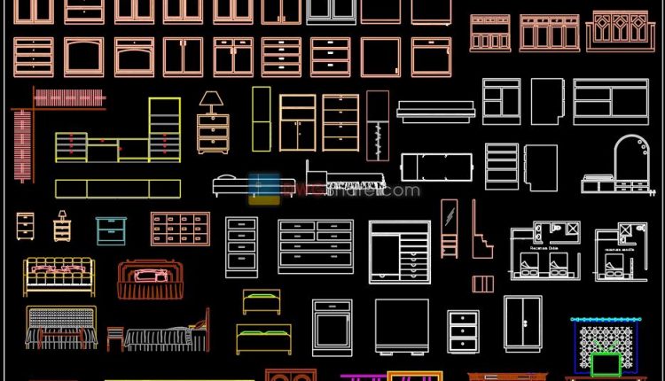 14.Furniture Cad Blocks free download