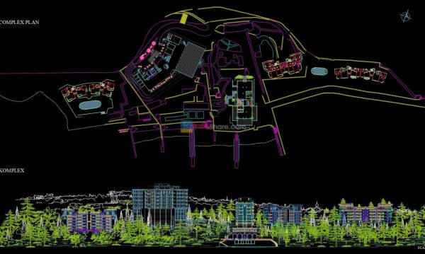 5 years ago
                

                
             5,3763.RESORT COMPLEX PLAN, ELEVATION AutoCAD blocks free download