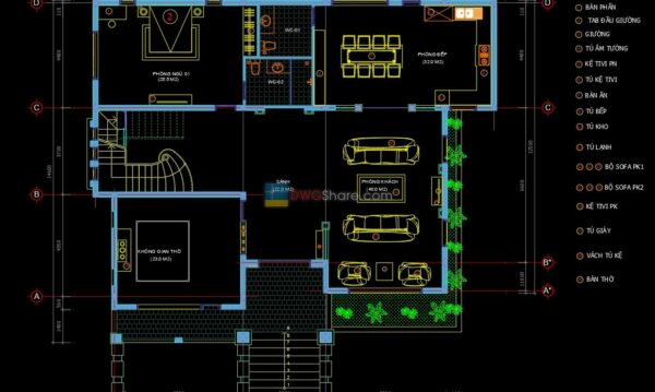 30.Apartment Plan Design AutoCAD File Free download