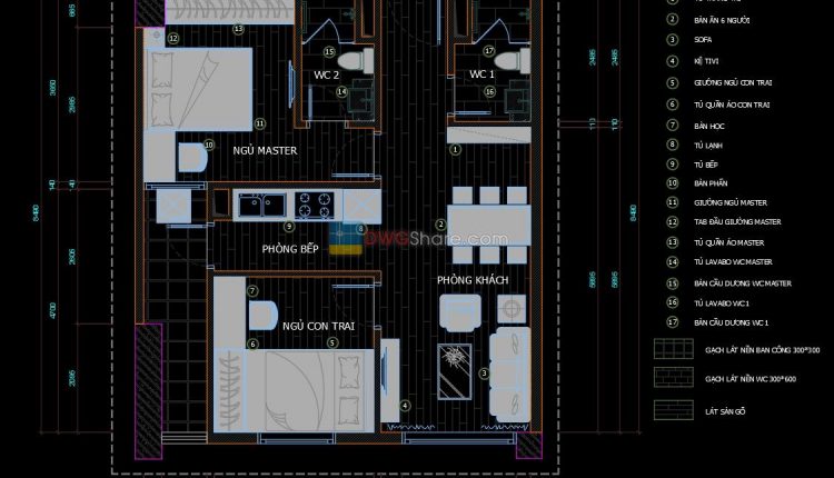 35.Apartment Plan Design AutoCAD File Free download