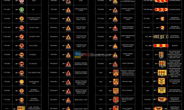 5 years ago
                

                
             12,9086.Road Signs Traffic Manual DWG Drawing free download