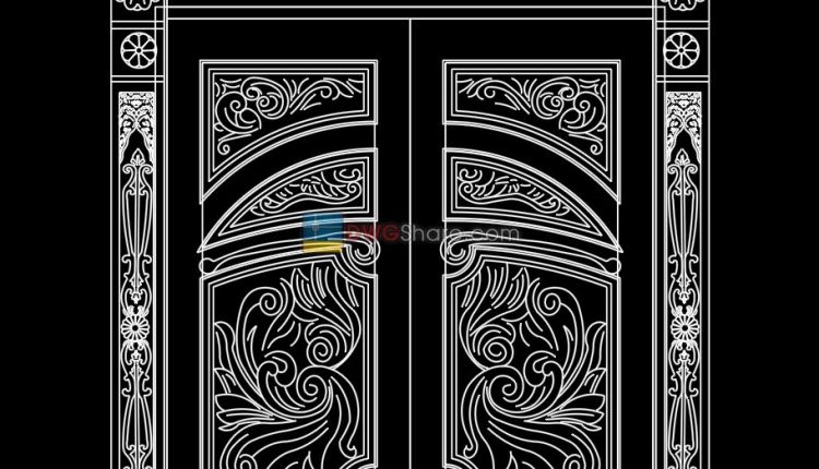 Autocad Wooden Door 28