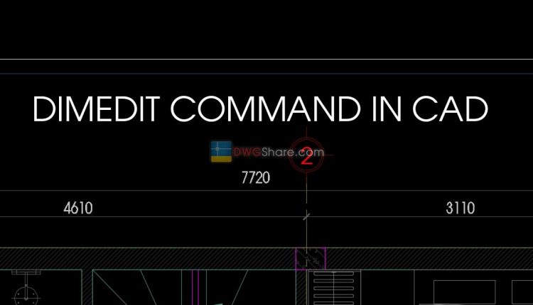 Command Dimedit or dimed