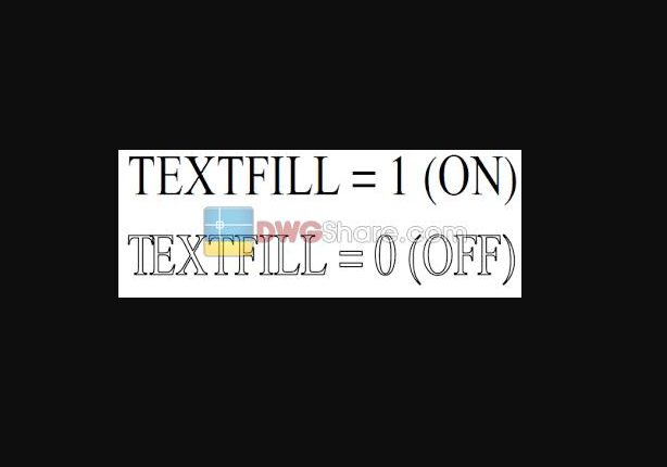 TextFill command in CAD
