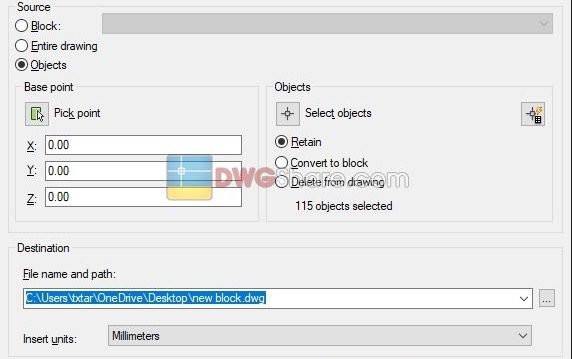 5 years ago
                

                
             1,400Wblock command in AutoCAD – Save an object of drawing