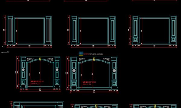 1.Interior design Neoclassical wall design