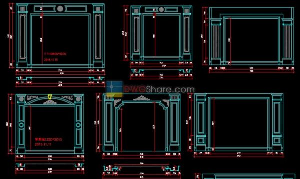 3.Interior design Neoclassical wall design