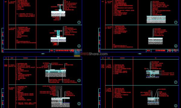 9.Construction details AutoCAD Drawings