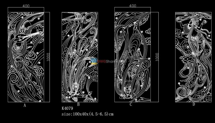 1.Painting free CAD drawings free download